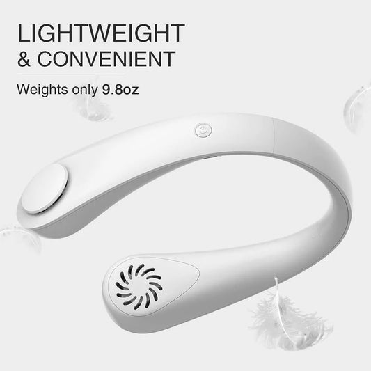 Bladeless Neck Cooling Fan – Hands-Free Portable Airflow for All-Day Comfort ❄️💨