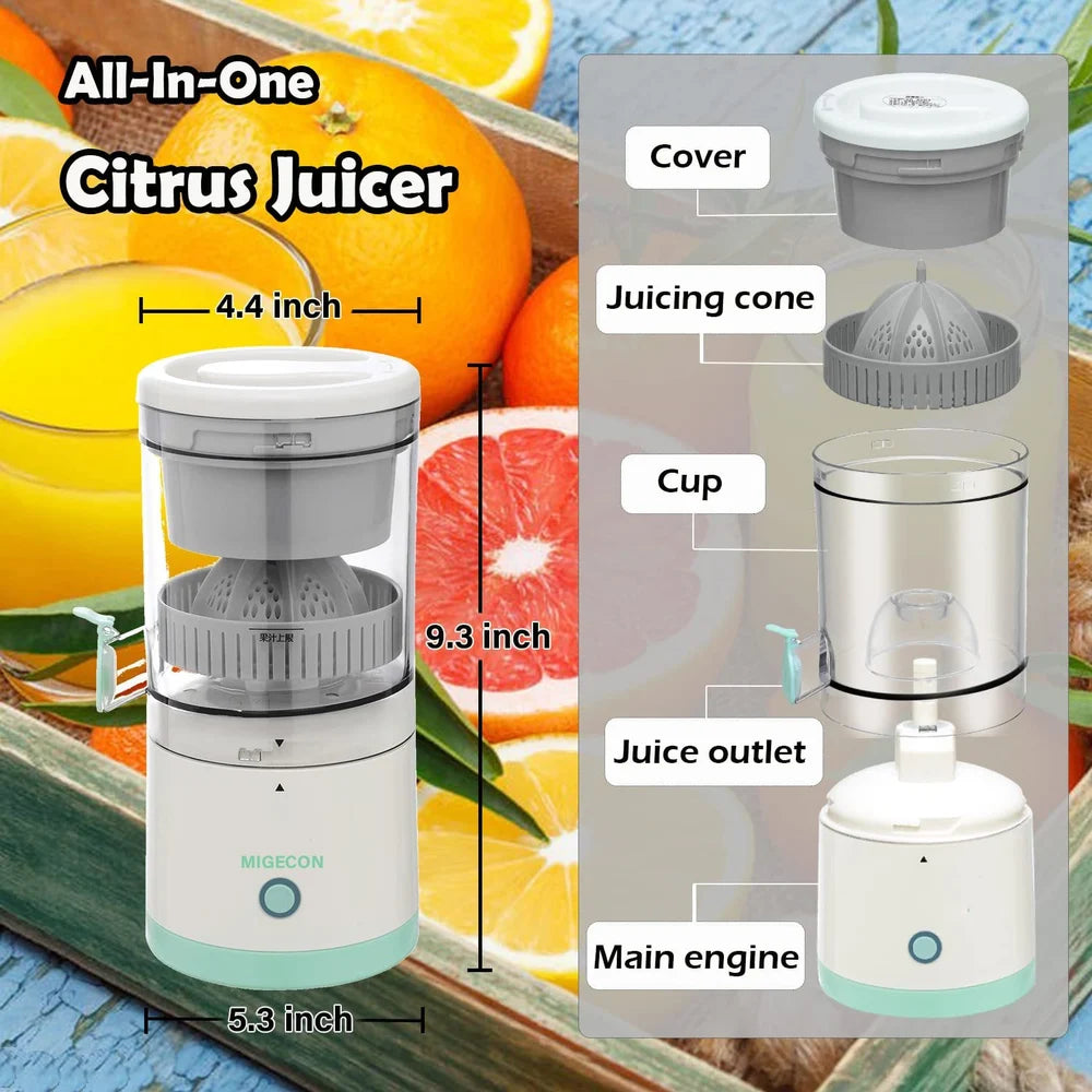 Electric Citrus Juicer – Fresh Orange & Lemon Juice in Seconds