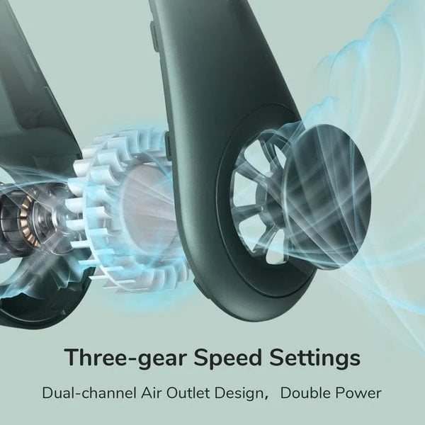 Bladeless Neck Cooling Fan – Hands-Free Portable Airflow for All-Day Comfort ❄️💨