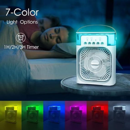 Arctic Air Mini Cooler Fan – Portable USB Air Conditioner with Mist Cooling & Night Light