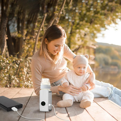 Smart Portable Baby Bottle Warmer – Fast USB Milk Heater for Travel & Night Feeding