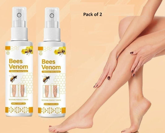 Bee Venom Spider Vein Removal Spray (Pack of 2) – Advanced Skin Repair Solution for Visible Vein Reduction