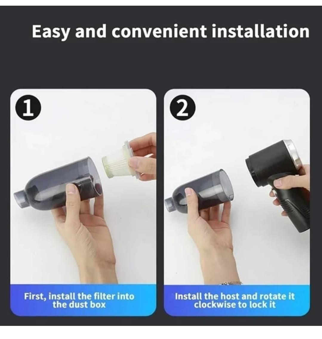 Portable Vacuum Suction Cleaner – Powerful Wireless Air Duster
