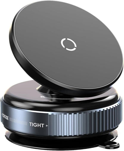 360° Strong Magnetic Car Phone Holder – Secure Suction Mount with One-Tap Lock