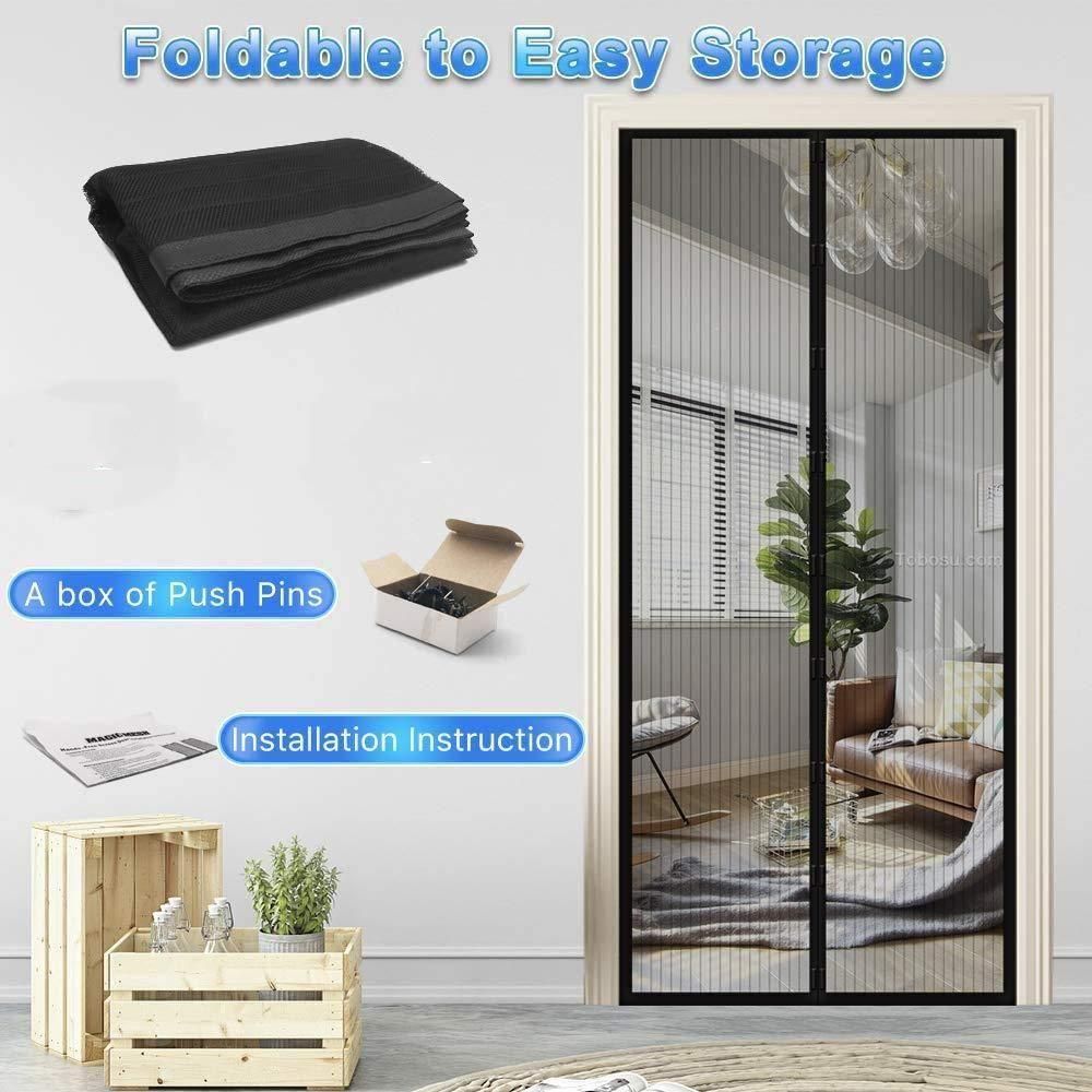 Magnetic Mesh Door Curtain – Hands-Free Bug Barrier for Any Doorway