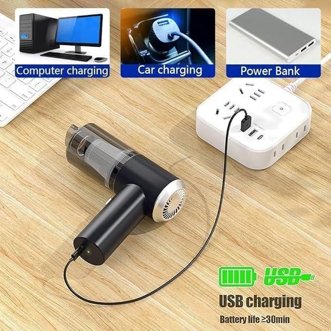 Portable Vacuum Suction Cleaner – Powerful Wireless Air Duster