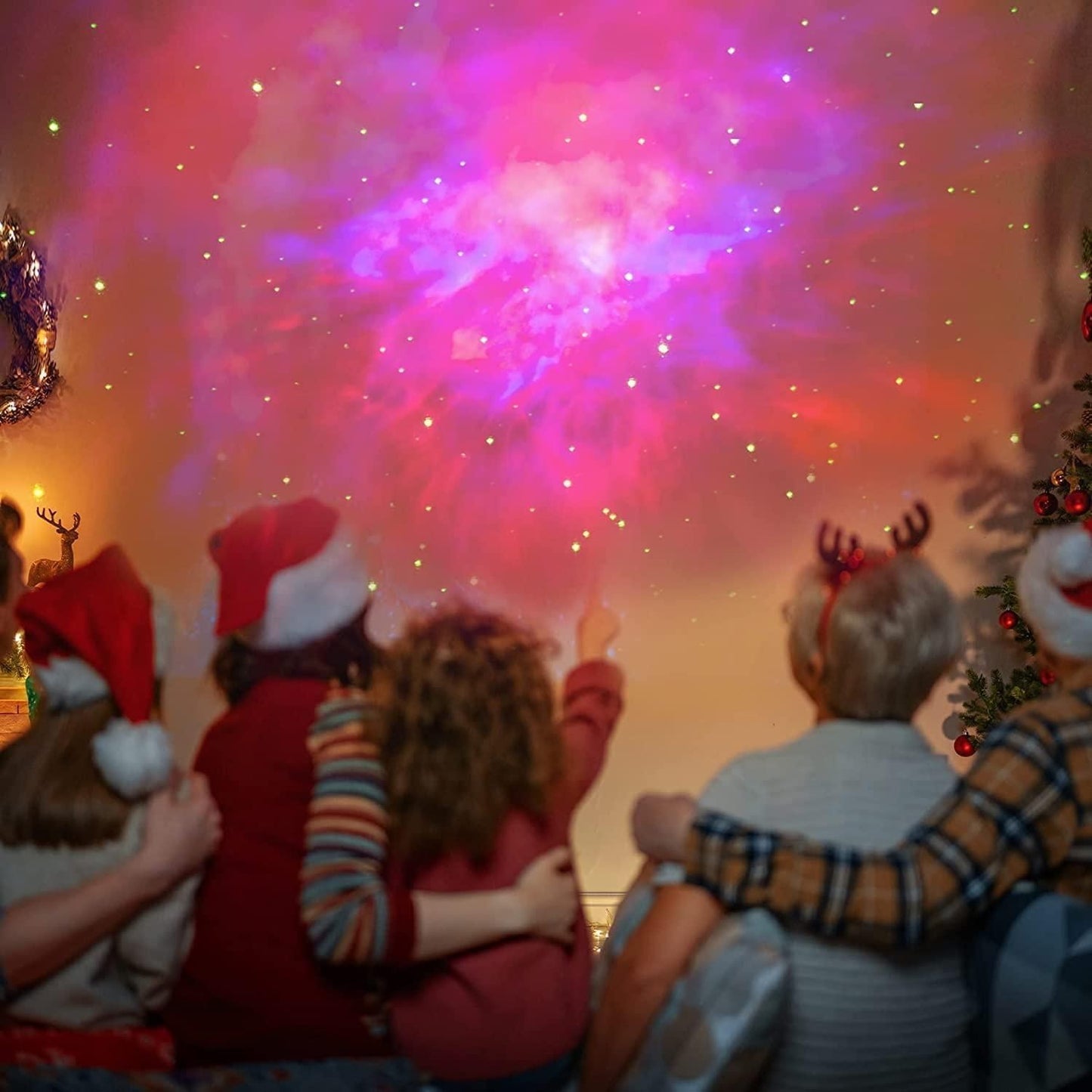 Astronaut Galaxy Projector – 360° Rotating Star & Nebula Light for Bedroom Ambiance