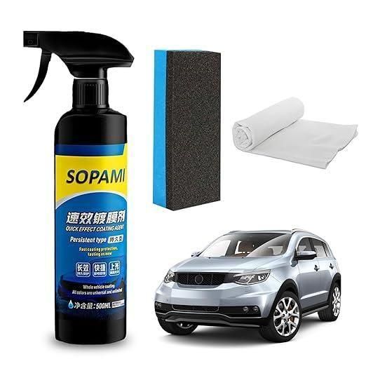 Sopami Advanced Car Ceramic Coating Spray – Instant Shine & Water Repellent Protection